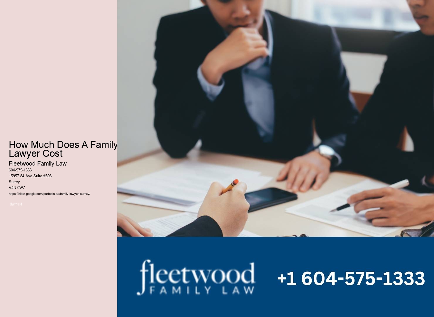 Surrey Family Lawyer Rates
