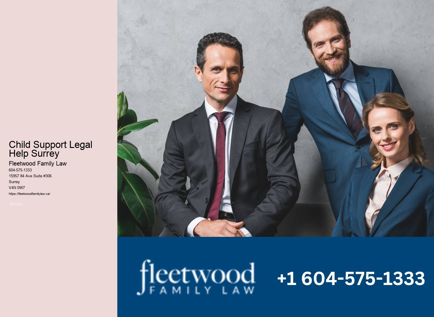 Efficient Family Law Services Child Support Legal Help Surrey
