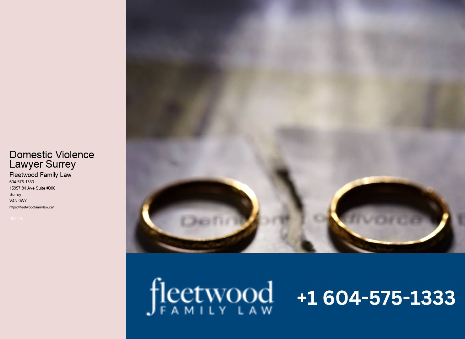 Domestic Violence Lawyer Surrey Child Support Advice