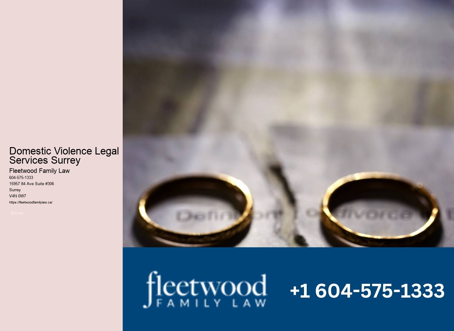 Domestic Violence Legal Services Surrey Family Law Expert Representation