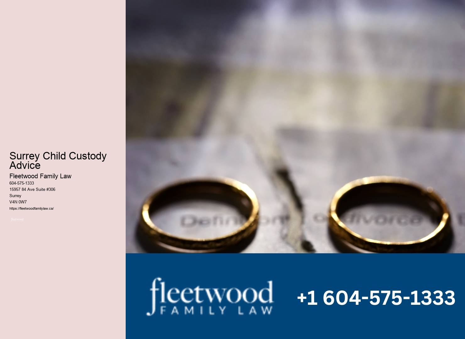 Surrey Child Custody Advice Divorce Attorney