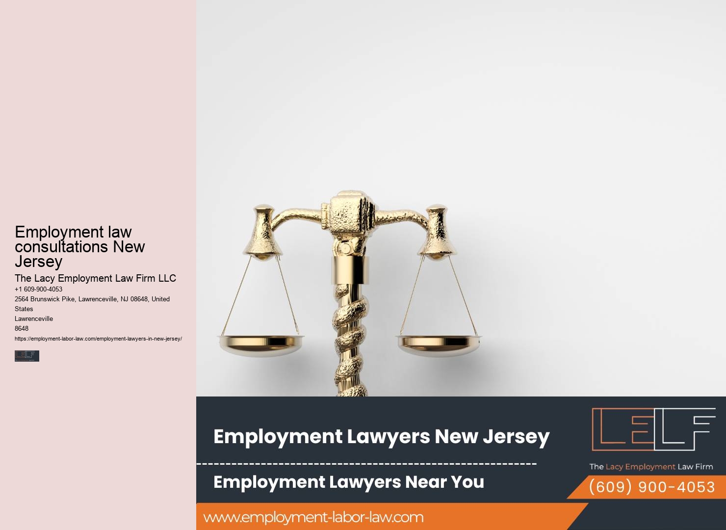 Employment law consultations New Jersey