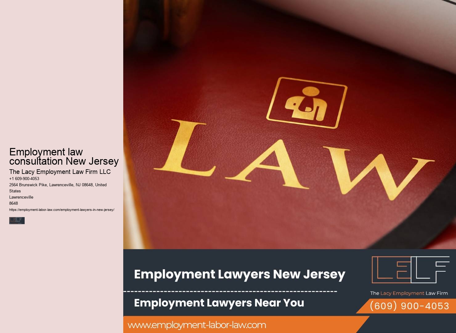 Employment law advocacy New Jersey