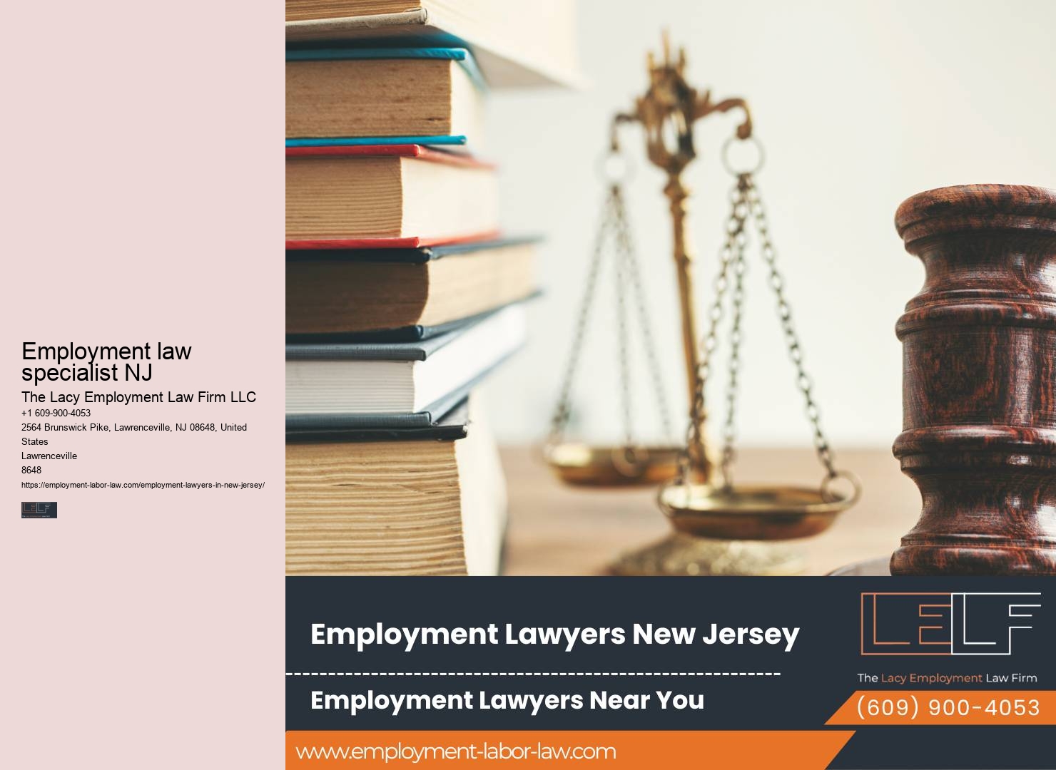 NJ employment law representation