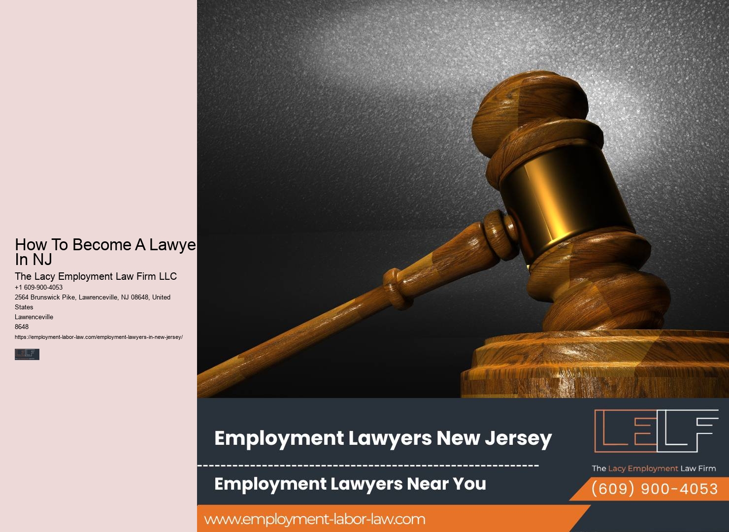Trusted NJ Employment Law Firm