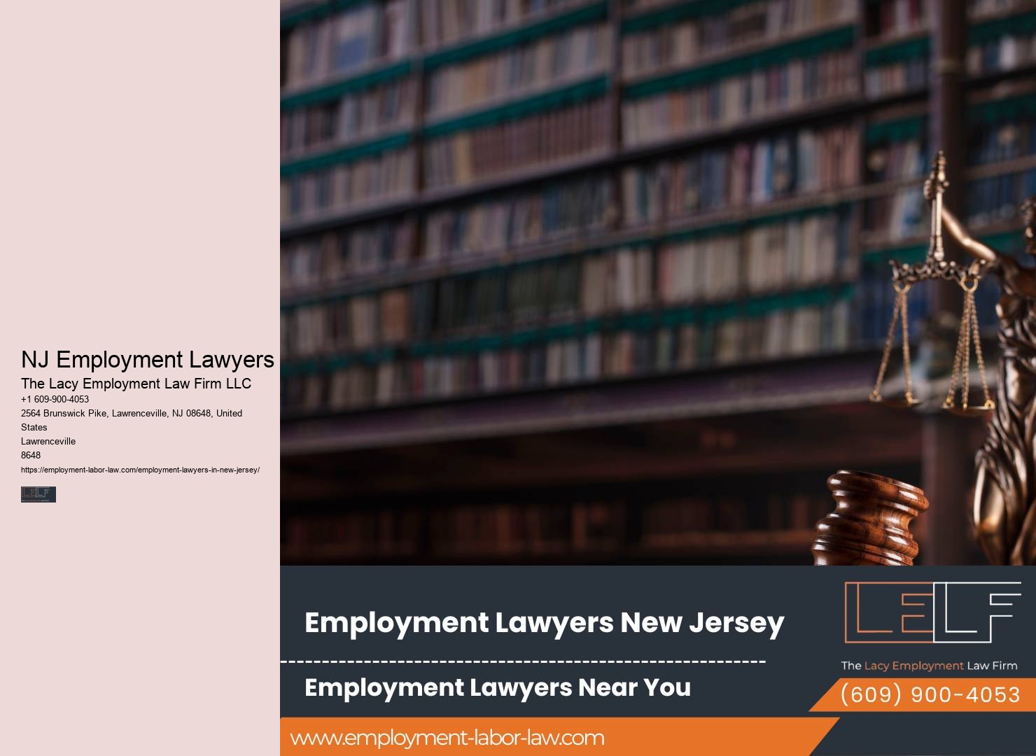 NJ Employment Law Attorney Fees