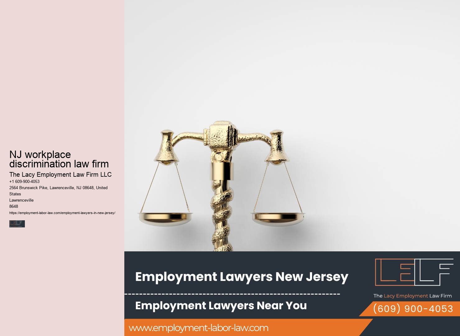 NJ workplace discrimination law firm