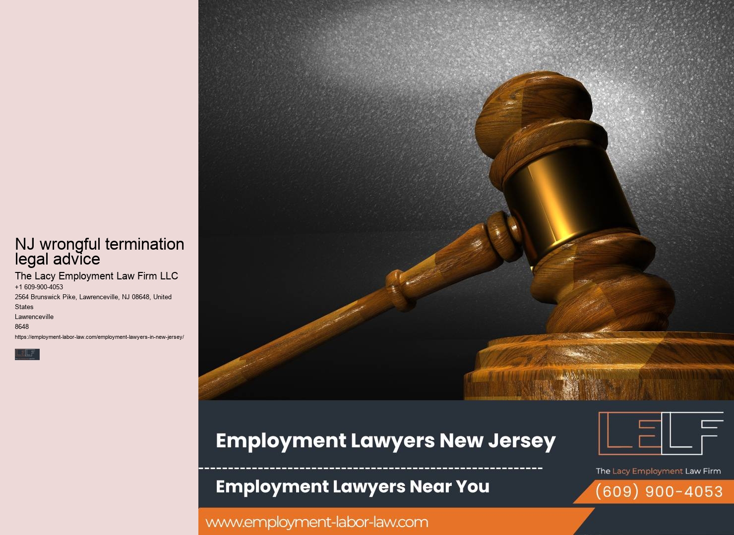 Worker's rights attorney NJ