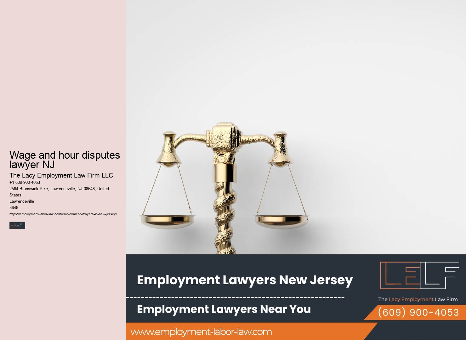 Wage and hour disputes lawyer NJ