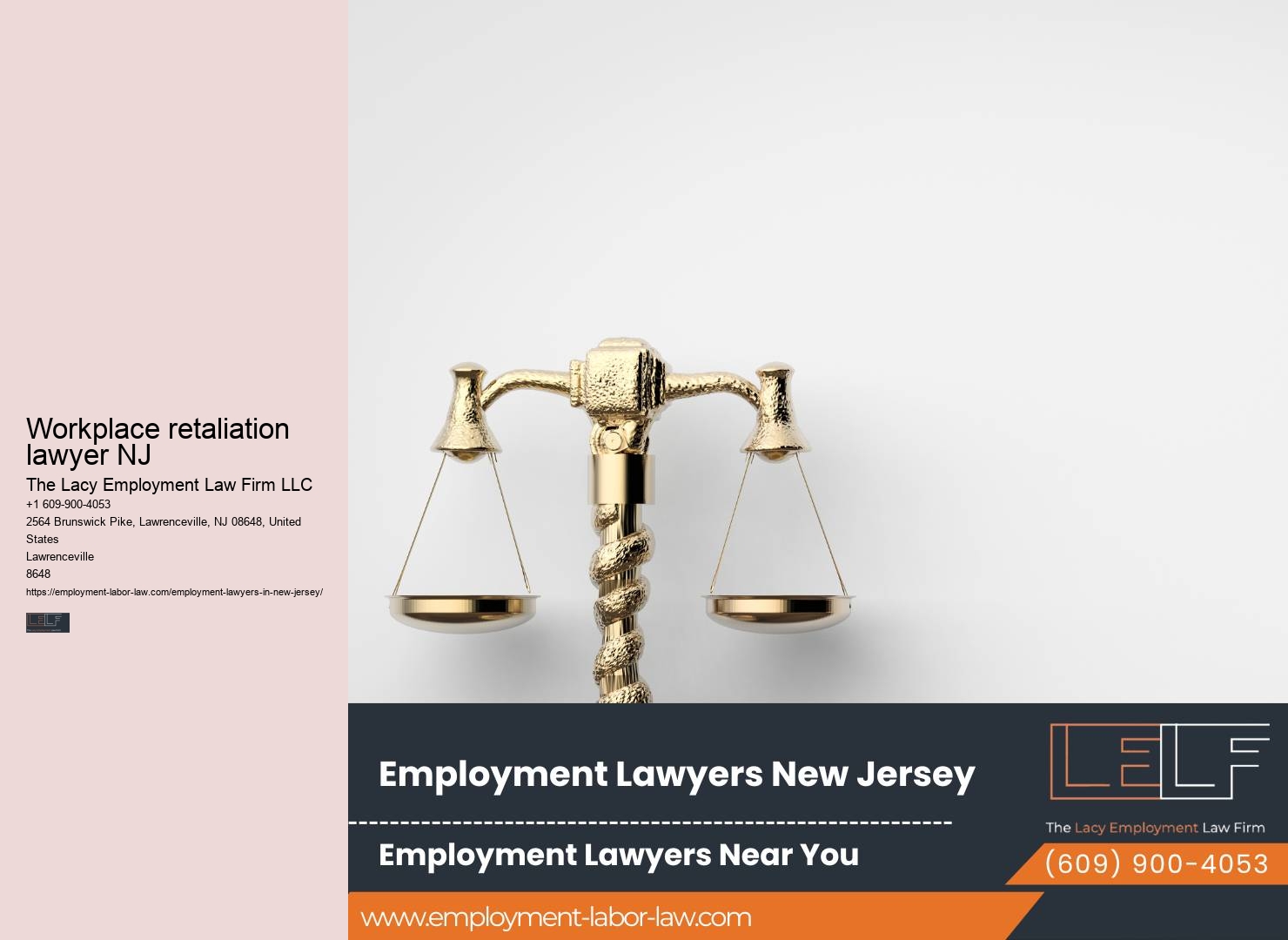 Workplace retaliation lawyer NJ