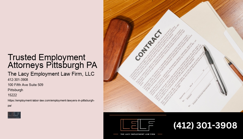 Pittsburgh Employment Law Representation Costs