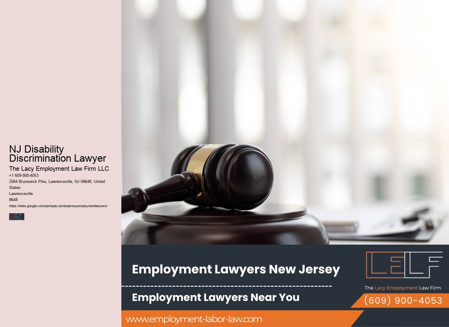 NJ Workplace Rights Representation