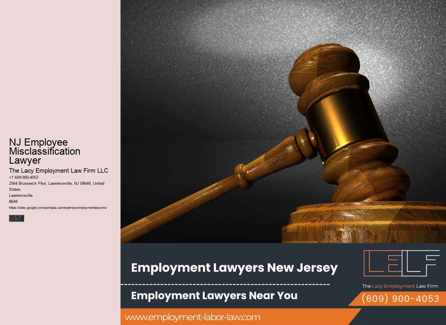 NJ Employee Harassment Legal Counsel