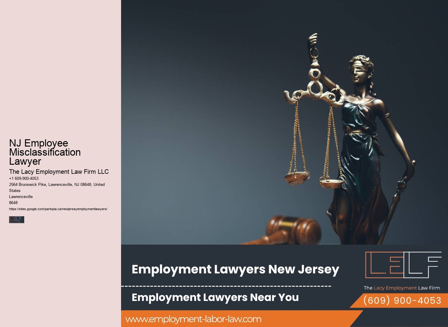 NJ Employee Misclassification Lawyer Workplace Attorney
