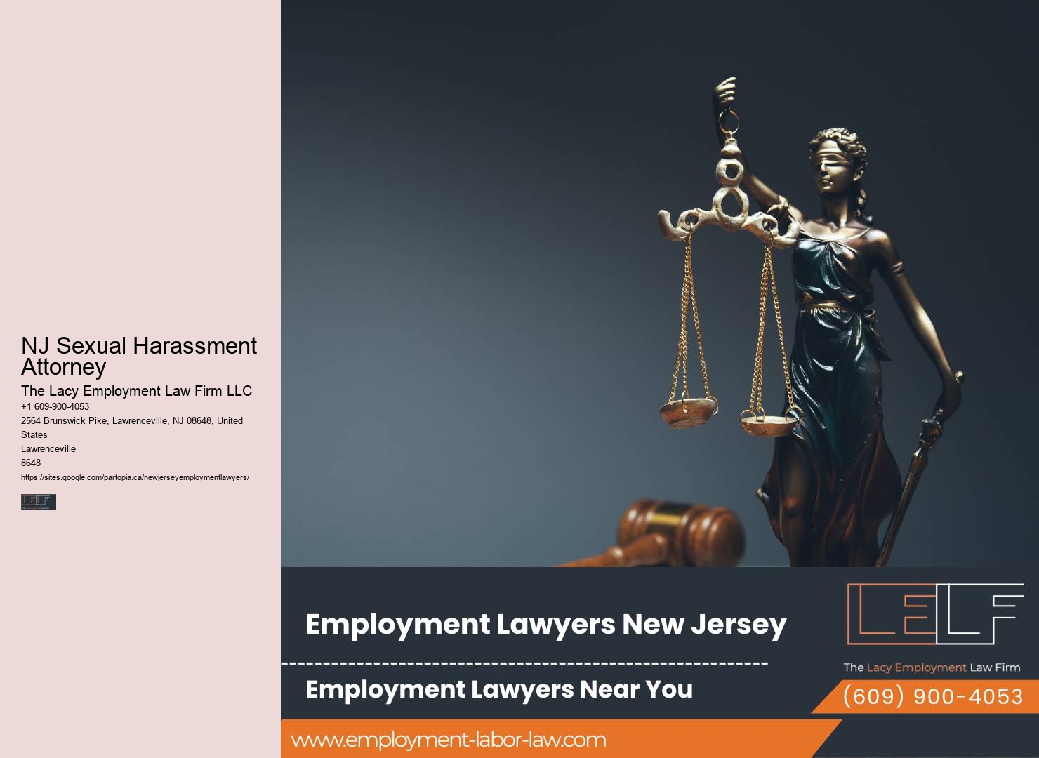 NJ Sexual Harassment Attorney Job Rights Legal Counsel