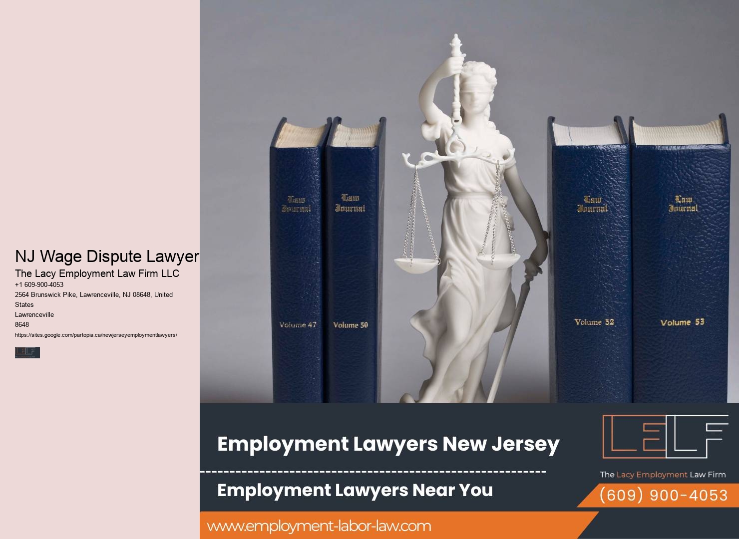 NJ Wage Dispute Lawyer Employment Legal Representation