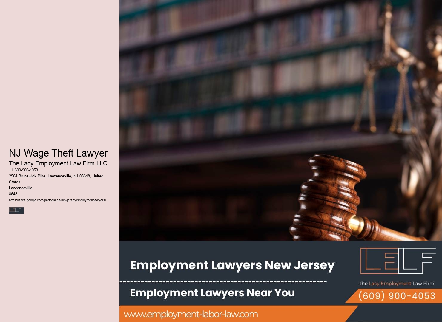 NJ Workplace Rights Legal Counsel