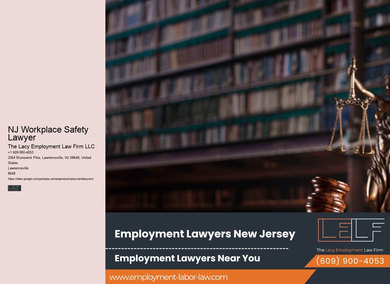NJ Workplace Safety Lawyer Employment Dispute Lawyer