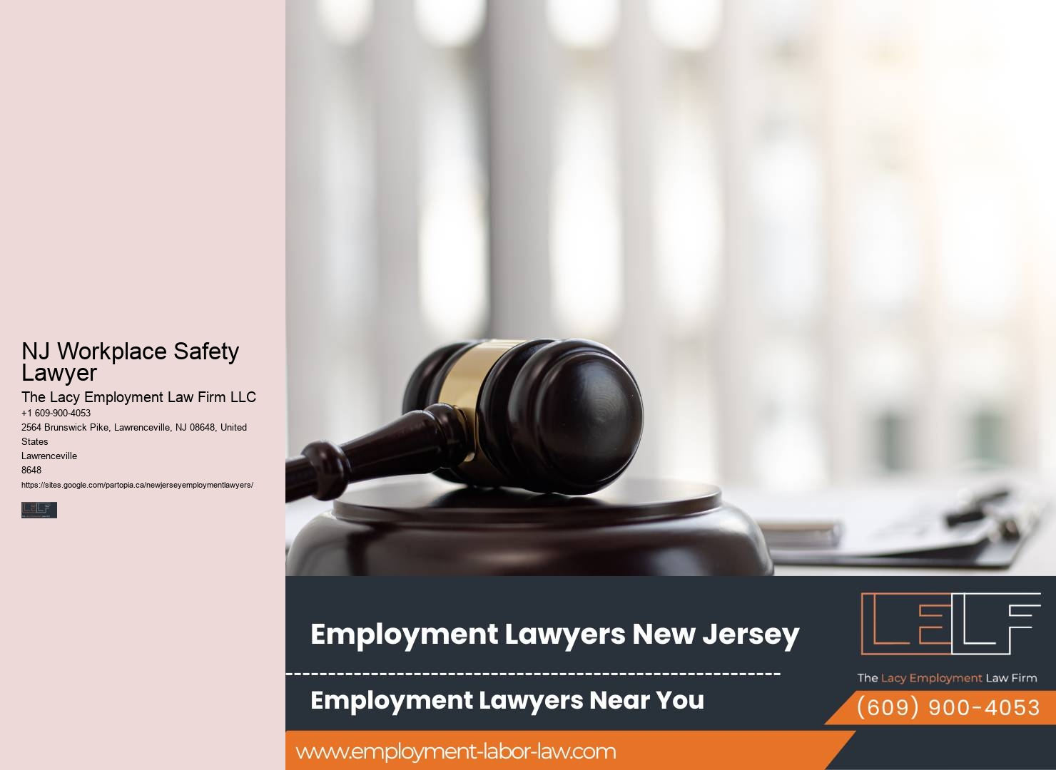 NJ Workplace Safety Lawyer Job Termination Legal Help