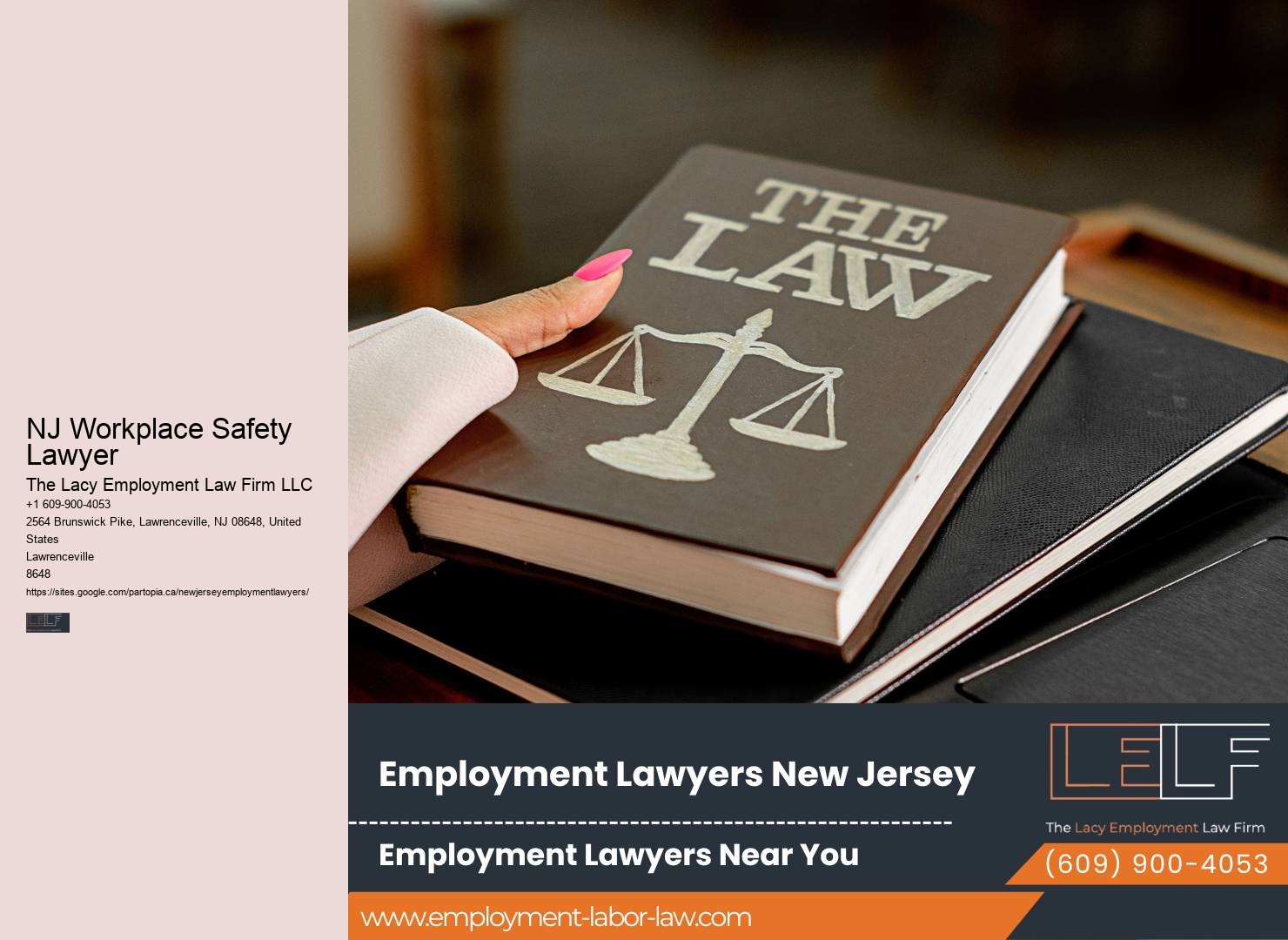 NJ Workplace Safety Lawyer Employment Law Firm