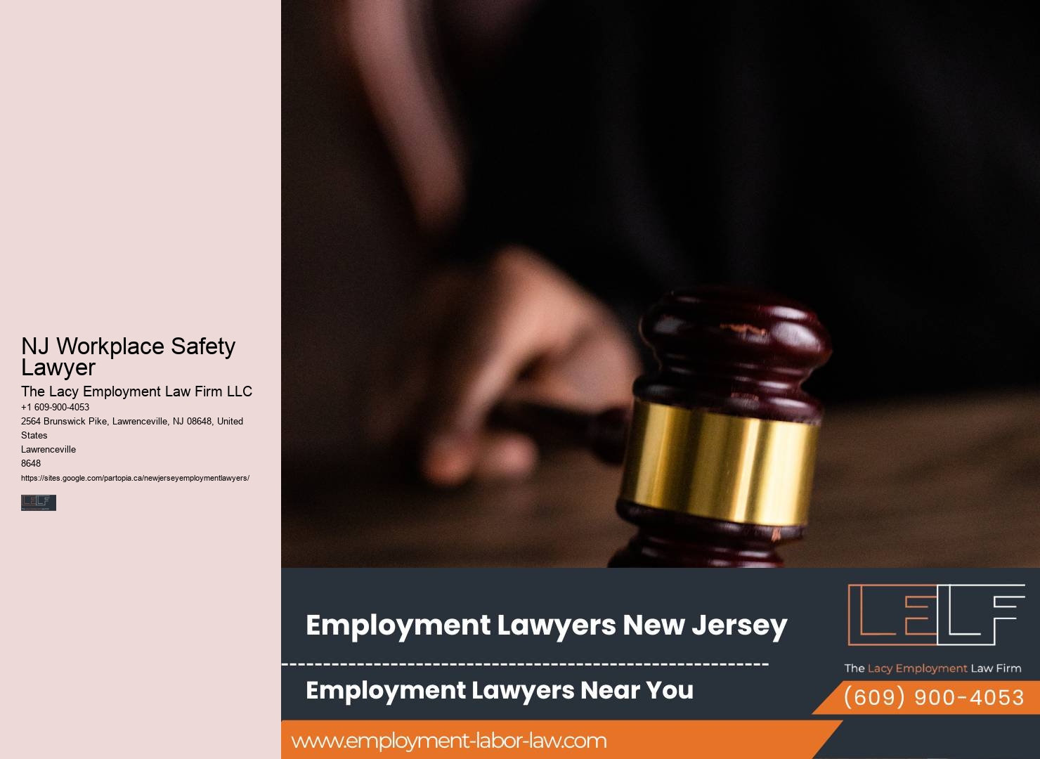 NJ Workplace Safety Lawyer Employment Arbitration Attorney