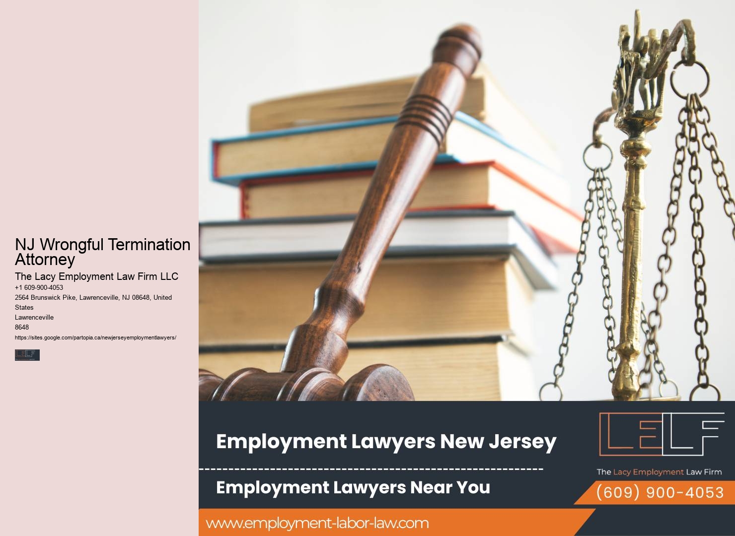 NJ Wrongful Termination Attorney Employment Lawyer